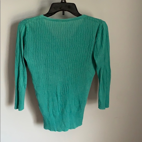 Susina Ladies Blue Long Sleeve Top - Picture 4 of 4